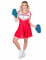 Costume ragazza pompom rosso per donna en oferta