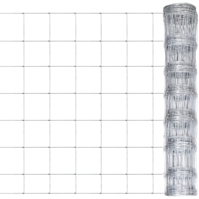 Recinzione da Giardino in Acciaio Zincato 50x1 m Argento - Argento - Vidaxl
