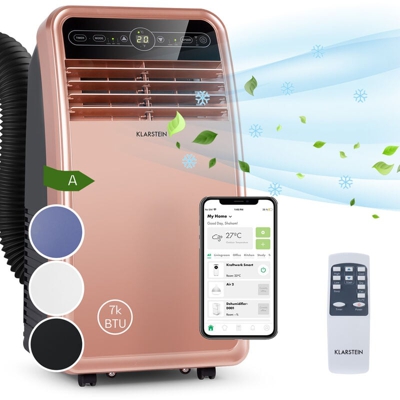Metrobreeze New York Smart 7k, climatizzatore portatile, 7000 BTU/2,1 kW, EEC A, telecomando