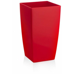 Vaso rettangolare Algarve con riserva d'acqua da esterno e giardino per fiori e piante. -20 x 20 x H 35 cm / Rosso precio