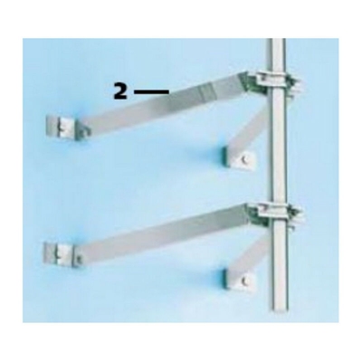 coppia di supporti a parete sfalsati da 55 cm - e800890 - erard