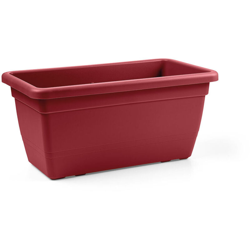 FIORIERA RETTANGOLARE in plastica vaso da giardino DA 80 cm Anthea VARI COLORI - Color: ROSSO MATTONE precio