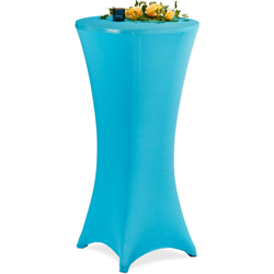 Fodera Copri Tavolino, ? 60-65 cm, Rivestimento Elastico per Tavoli da Bar & Cocktail, Design Elegante, Blu en oferta