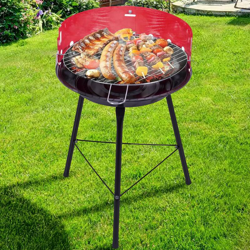 Enrico Coveri - Barbecue a Carbone Carbonella BBQ Grill in Metallo 2 livelli con Paravento 33cm características