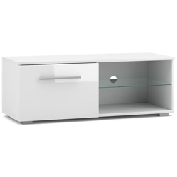 Mobile Tv Modernista Punes Bianco / bianco Lucido 200 Cm en oferta