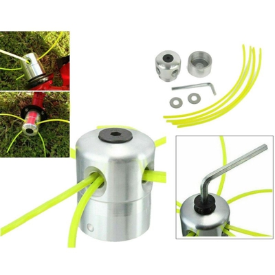 Tradeshop - TESTINA UNIVERSALE IN ALLUMINIO PER DECESPUGLIATORE TOSAERBA TAGLIAERBA 4 FILI 05091