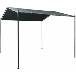Gazebo Padiglione Tenda Tettoia 3x3 m in Acciaio Antracite - Antracite - Youthup precio