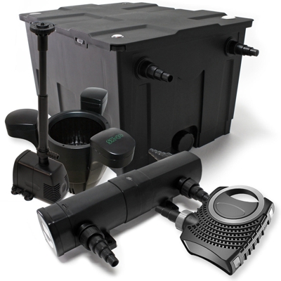 Il set filto bio 60000l 24W UVC Depuratore per stagni 80W Pompa Fontana Skimmer