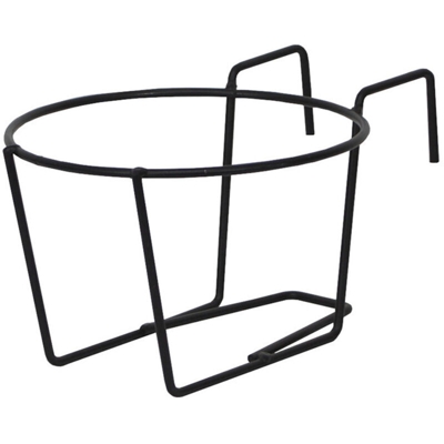 Balconiera fissa 'Geranio' portavaso tondo in ferro battuto fioriera 'Made in Italy'