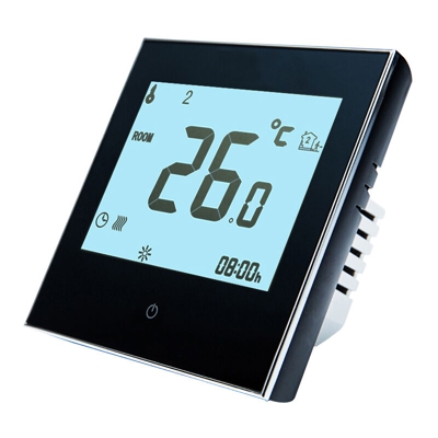 Termostato per riscaldamento elettrico versione normale (no WiFi) programmabile 5 + 1 + 1 smart touch modello BHT-1000-GB nero