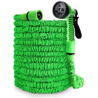 Tubo da giardino LangRay, tubo flessibile estensibile da 30 m 100 piedi con pistola a 8 funzioni per giardinaggio, autolavaggio, irrigazione, animali