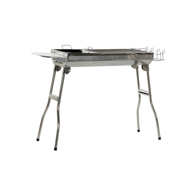 Barbecue Pieghevole Portatile a Carbone DKD Home Decor Metallo