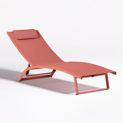 Lettino Prendisole in Alluminio Dulem Terracotta Polietilene - Sklum precio