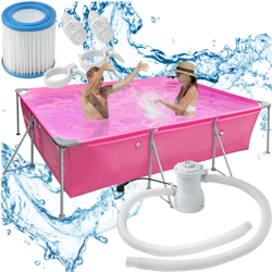 Piscina rettangolare 300 x 207 x 70 cm - rosa fucsia características