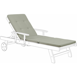 Beliani - Cuscino per lettino TOSCANA/JAVA grigio - beige 188 x 59 x 5 cm características