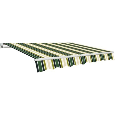 TENDA DA SOLE PER BALCONE BEIGE/VERDE 2,95X2 MT- Con bracci -Struttura allumin