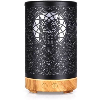 Nuovo stile gufo a testa piatta ferro macchina per aromaterapia hardware domestico 100 ml diffusore per aromaterapia desktop scava fuori