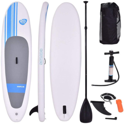 Tavola da Surf Gonfiabile Stand Up Paddle, Gonfiaggio e Sgonfiaggio Rapido, con Pompa Zaino e Leash Inclusi, 305 x 76 x 15 cm en oferta