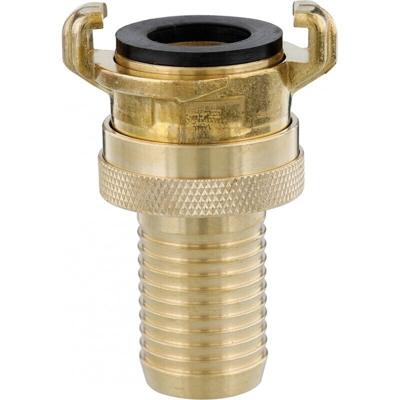 GARDENA 07121-20 Ottone Raccordo per aspirazione e alta pressione con incastro a denti Innesto a denti, 25 mm (1) Ø