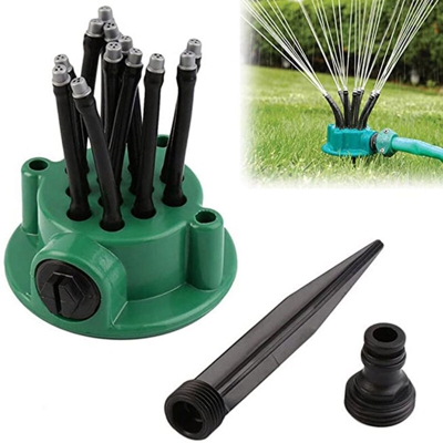 Irrigatore automatico multi-irrigatore per prato da giardino a 360 gradi