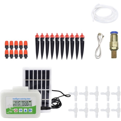 Timer per irrigazione intelligente inglese puro con set di pannelli solari