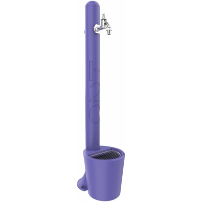 Fontanella viola rubinetto e secchiello cm 99x20x18 CV-GH115-20/4005 - Arkema Design-prodotto Made In Italy