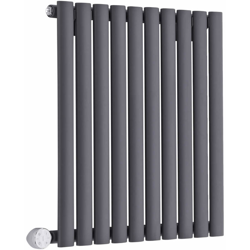 Hudson Reed Revive Radiatore Termoarredo Elettrico di Design Orizzontale - Elemento Riscaldante Termostatico - Termosifone Con Finitura Antracite en oferta