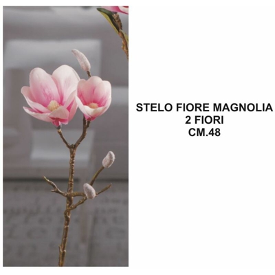 Stelo Fiore Magnolia X2 Cm.48 4 Colori