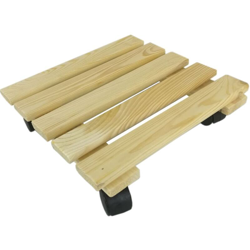 Pedana Sottovaso In Legno Con Ruote Girevoli Carrello Portatutto Cm 35X35 53379 en oferta
