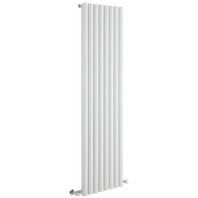 Hudson Reed Savy Radiatore Termoarredo di Design Verticale Moderno - Termosifone Con Finitura Bianca - Design a Colonna - 1600 x 472mm - 1278W