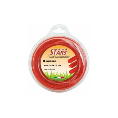 Filo Per Decespugliatore Tondo Corallo Stars Mm. 3,3 Mt. 15