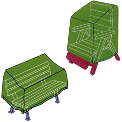 Cover Set Pz.3(Divano/Tavolo/2Poltrone) precio
