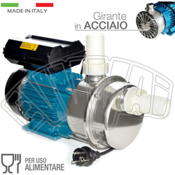 Tellarini - ALE 40 ELETTROPOMPA 1,2 HP ACCIAIO INOX LIQUIDI ALIMENTARI VINO OLIO BIRRA LATTE en oferta