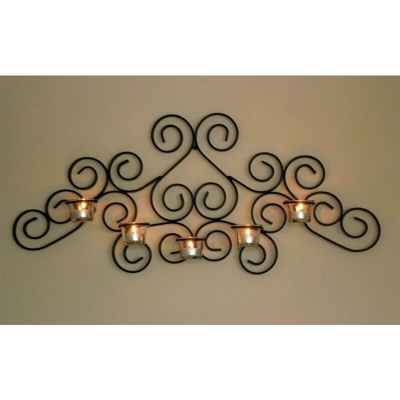 Dandibo - Porta luci da Tee a Parete “Palace” Porta Candele a Parete 75 cm Porta luci da Tee Porta Candele