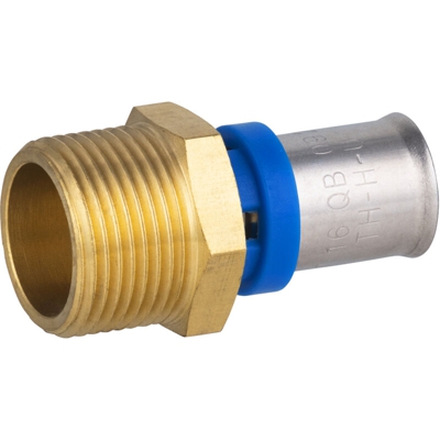 Multistrato a pressare raccordo multiprofilo maschio M20x27 Ø16 - Noyon&thiebault