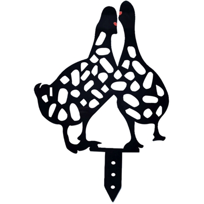 Acrilico Pastorale Duck Insert Card Chicken Yard Art Garden Imitation Animal Ornaments,Stile Black Duck-D