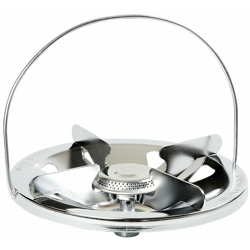 Bakaji - Fornello Bruciatore per Bombola Gas Fornellino Avvitabile 215mm Campeggio Cromo en oferta