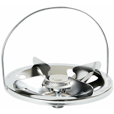 Bakaji - Fornello Bruciatore per Bombola Gas Fornellino Avvitabile 215mm Campeggio Cromo