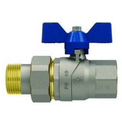 Valvola A Sfera Con Farfalla Evolution Femmina-Bocchettone 1'