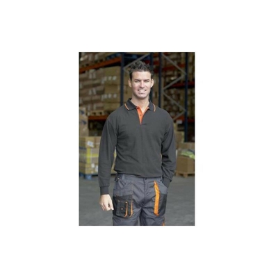 Juba - POLO TOP DI GAMMA MANICA LUNGA CON TASCA 618 M