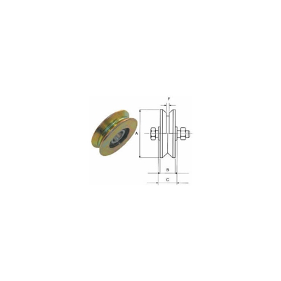 Ruota Canc.C/Bull.1/C.Gola Y 120X20 | Pz