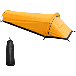 Tenda sacco a pelo con palo in alluminio giallo características