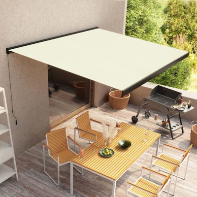 Tenda a Cassonetto Manuale 300x250 cm Crema - crema - Vidaxl