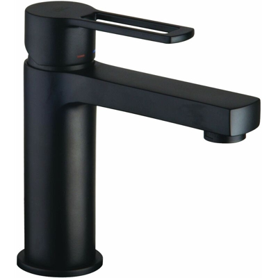 Miscelatore lavabo Energy Saving Ringo-West RIN071-ES WS071-ES | Nero opaco - RINGO - Senza piletta di scarico - Paffoni