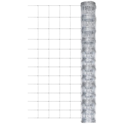 Recinzione da Giardino in Acciaio Zincato 50 m 150 cm Argento - Argento - Vidaxl