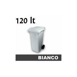 Grecoshop - Cassonetto/Pattumiera/Contenitore/Bidone per raccolta rifiuti uso esterno 120lt Bianco características