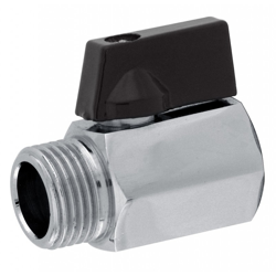 Valvola a sfera mini ottone cromato 1/2 precio