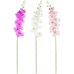 Fiori Decorativi Bianco Rosa Poliestere Plastica Lilla (3 pcs) - Dkd Home Decor en oferta