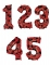 Palloncino alluminio numero Topolino™ 66 cm