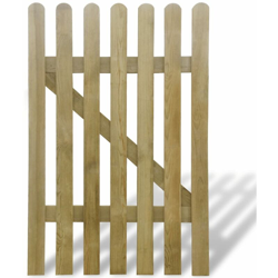 Cancello da Giardino in Legno 100x150 cm - Marrone - Youthup características